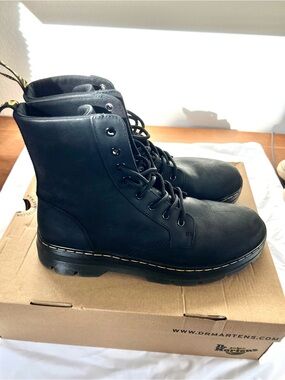 Dr. Martens Men’s Black Wyoming Leather Lace-Up Ankle Boots 11